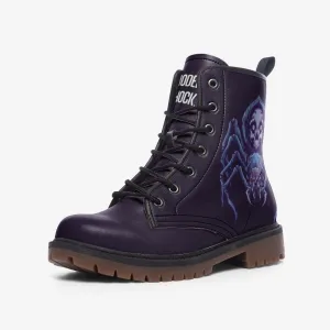 Dark Spider Gothic Vegan Leather Unisex Boots