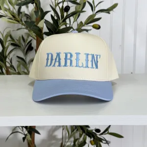 Darlin' Arched 5-Panel Two-Tone Spring Embroidered Baseball Cap