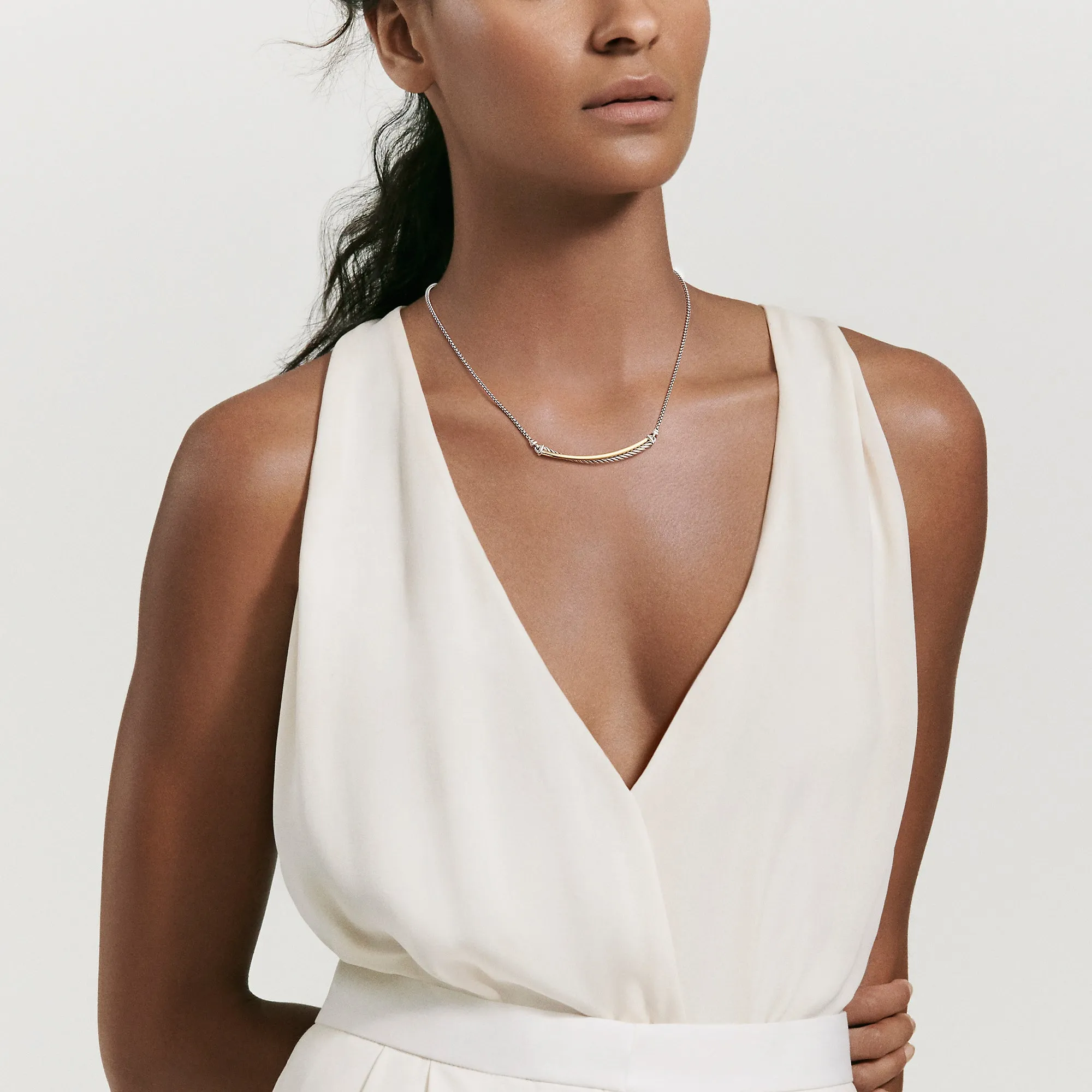 David Yurman The Crossover® Collection Necklaces & Pendant in Silver and 18-Karat Yellow Gold