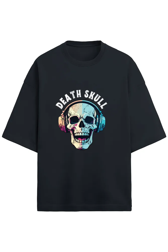 Death Skull - Terry Oversized Tshirt (Women)