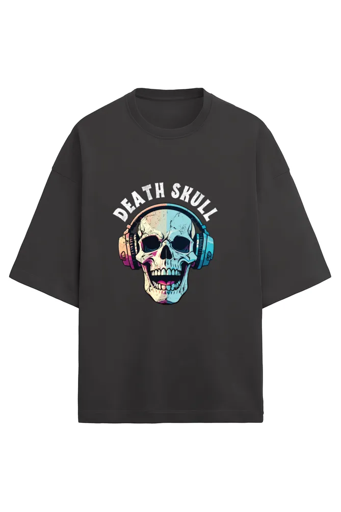 Death Skull - Terry Oversized Tshirt (Women)