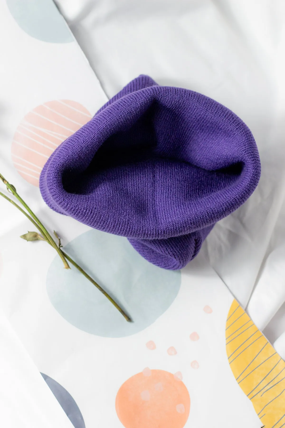 Deep Purple Beanie Hat