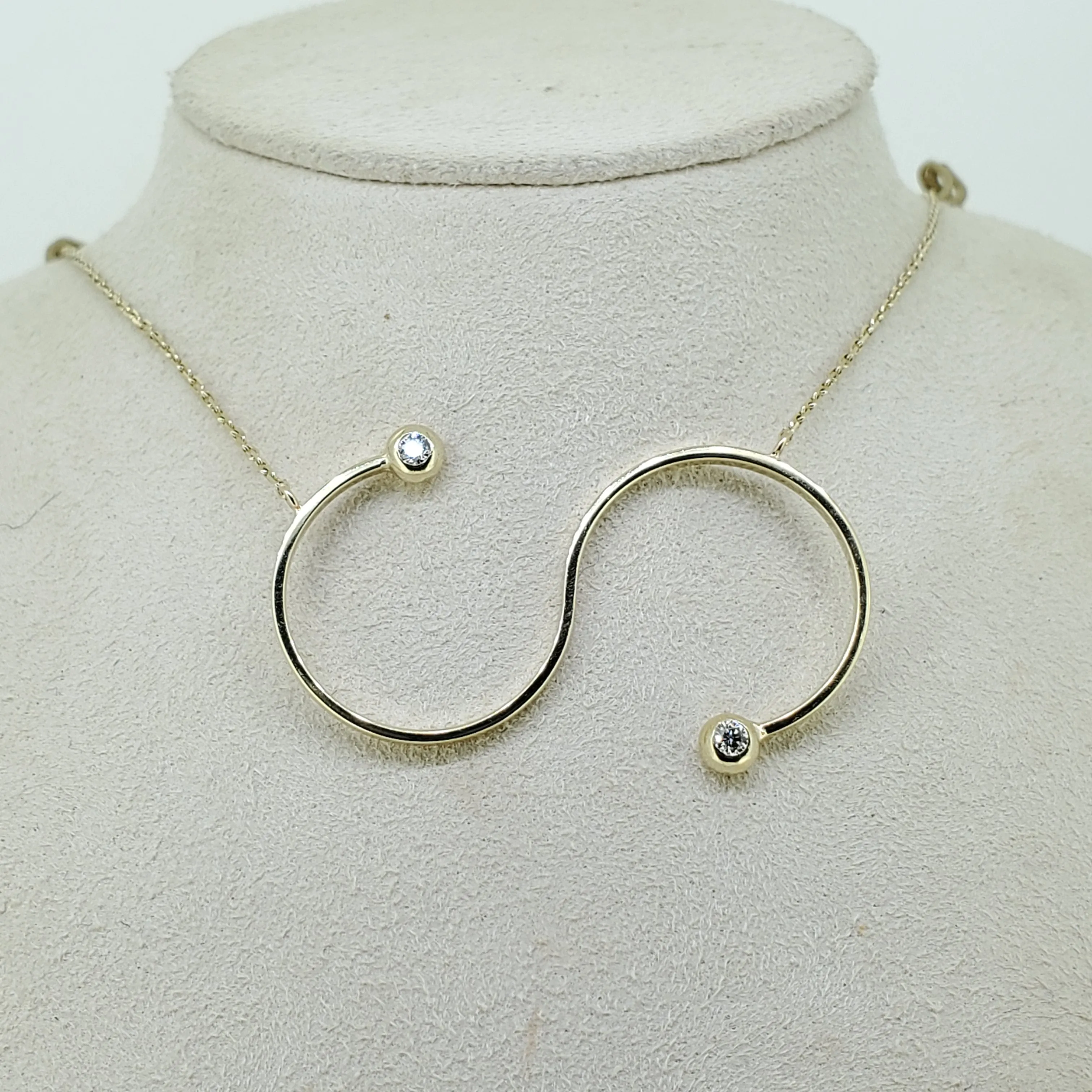 Diamond Abstract Necklace