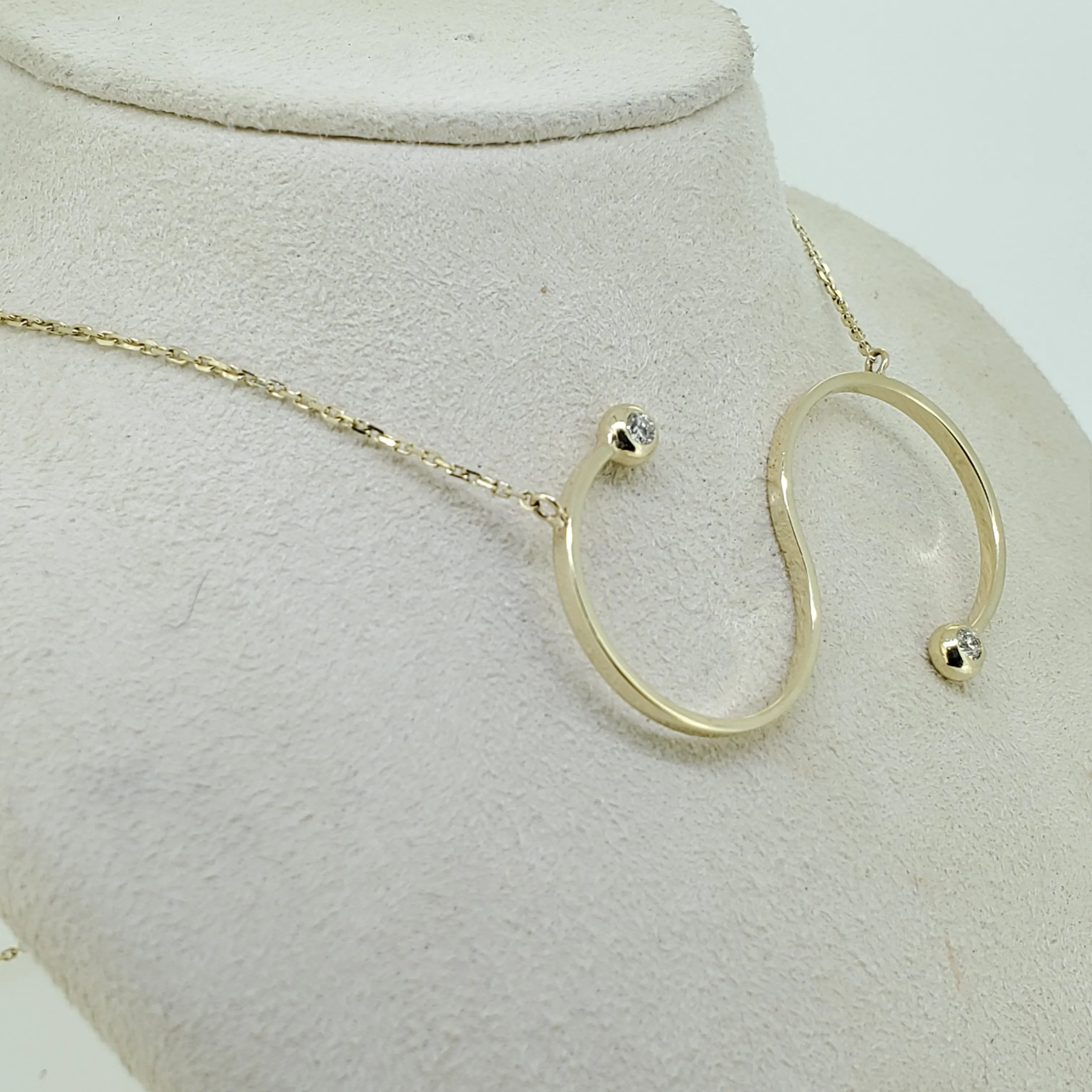 Diamond Abstract Necklace