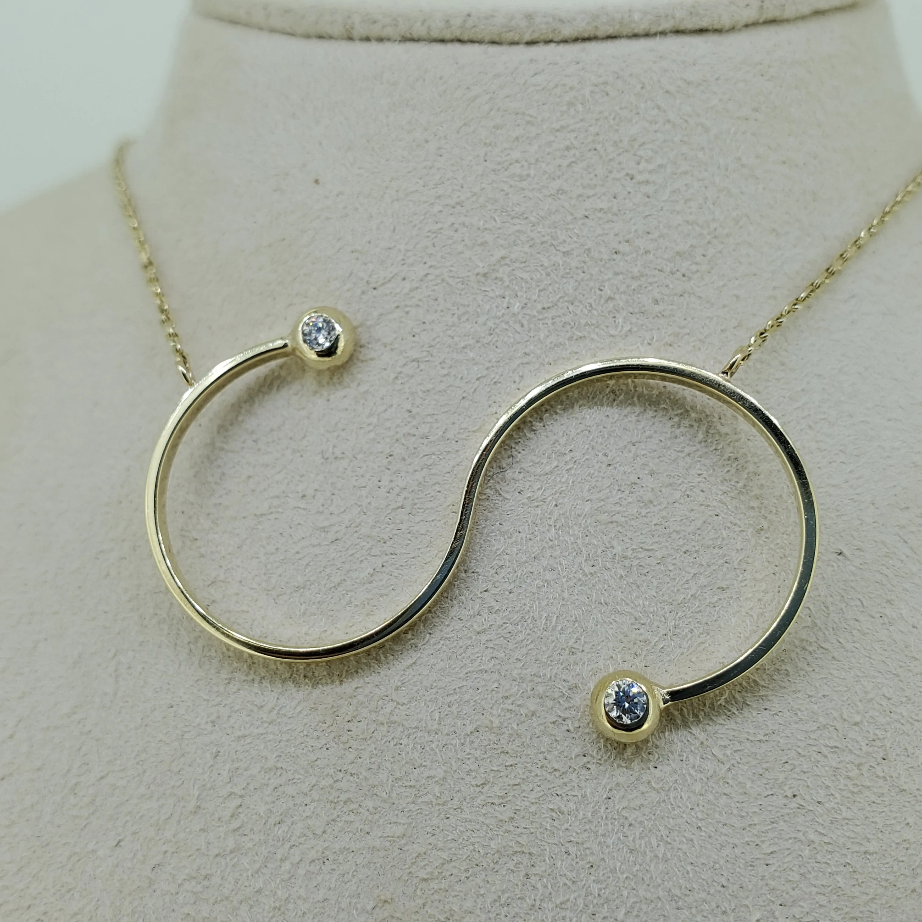 Diamond Abstract Necklace