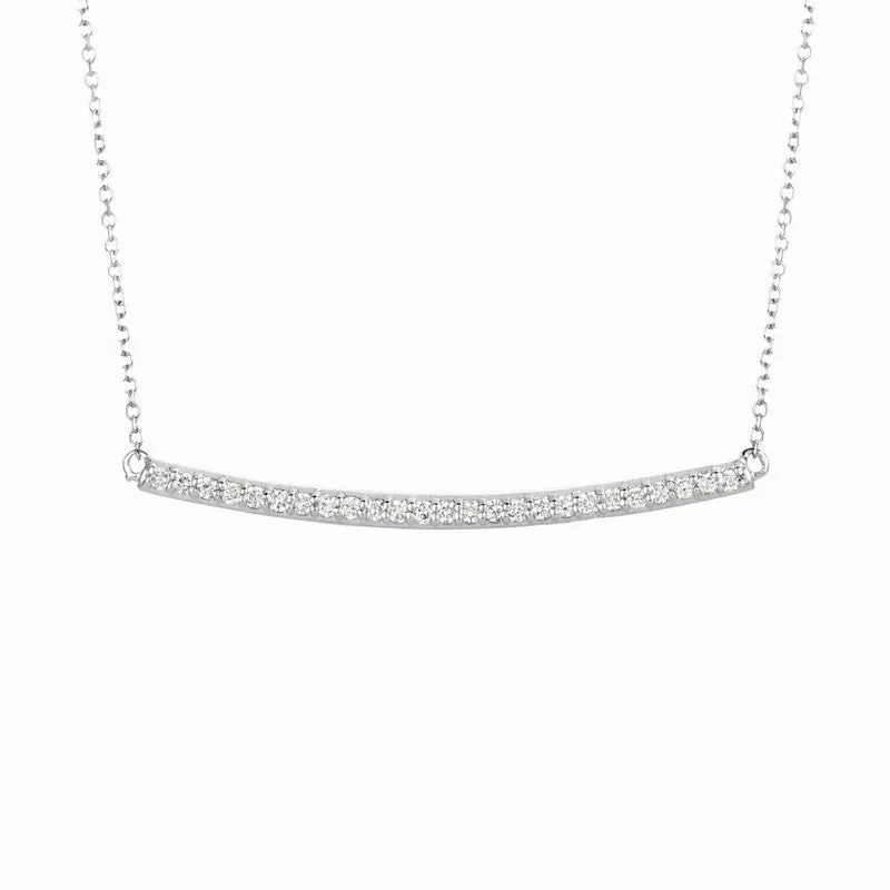 DIAMOND BAR NECKLACE 14K GOLD (0.25 CTW) 1