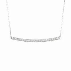 DIAMOND BAR NECKLACE 14K GOLD (0.25 CTW) 1