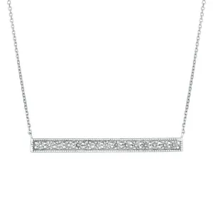 DIAMOND BAR NECKLACE 14K GOLD (0.75 CTW)