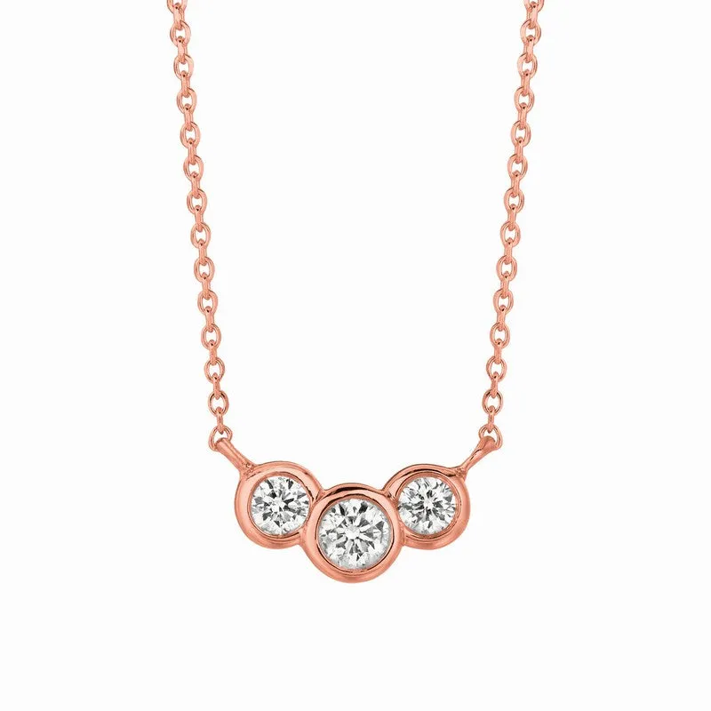 DIAMOND BEZEL NECKLACE 14K GOLD (0.25 CTW) 1