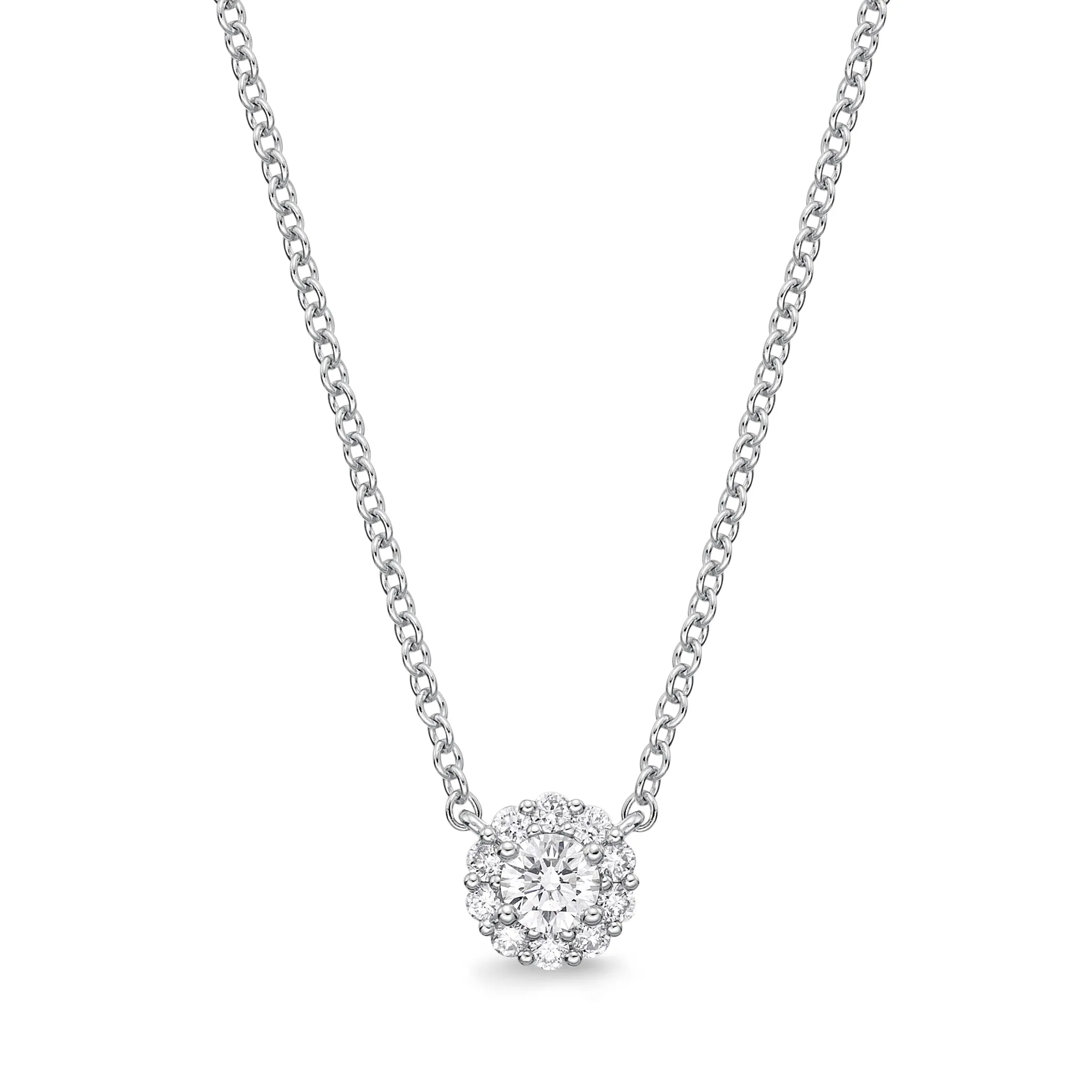 Diamond Blossom Pendant .25 Total Carat Weight