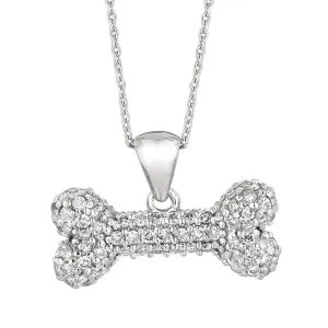 DIAMOND BONE NECKLACE 14K GOLD (0.8 CTW)