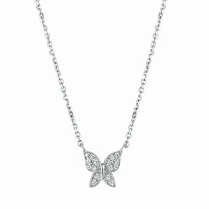 DIAMOND BUTTERFLY NECKLACE 14K GOLD (0.15 CTW)