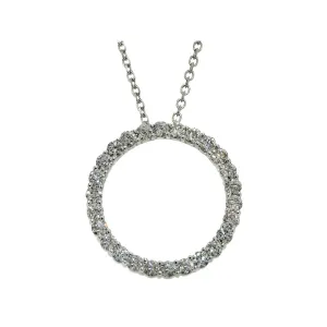 DIAMOND CIRCLE NECKLACE 14K GOLD (1.82 CTW)