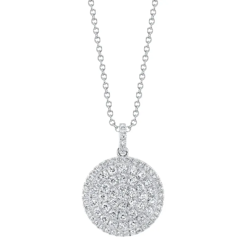 Diamond Circle Pendant Necklace