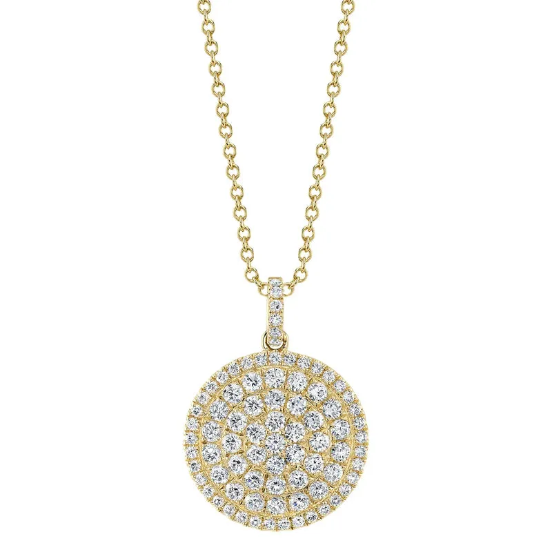 Diamond Circle Pendant Necklace