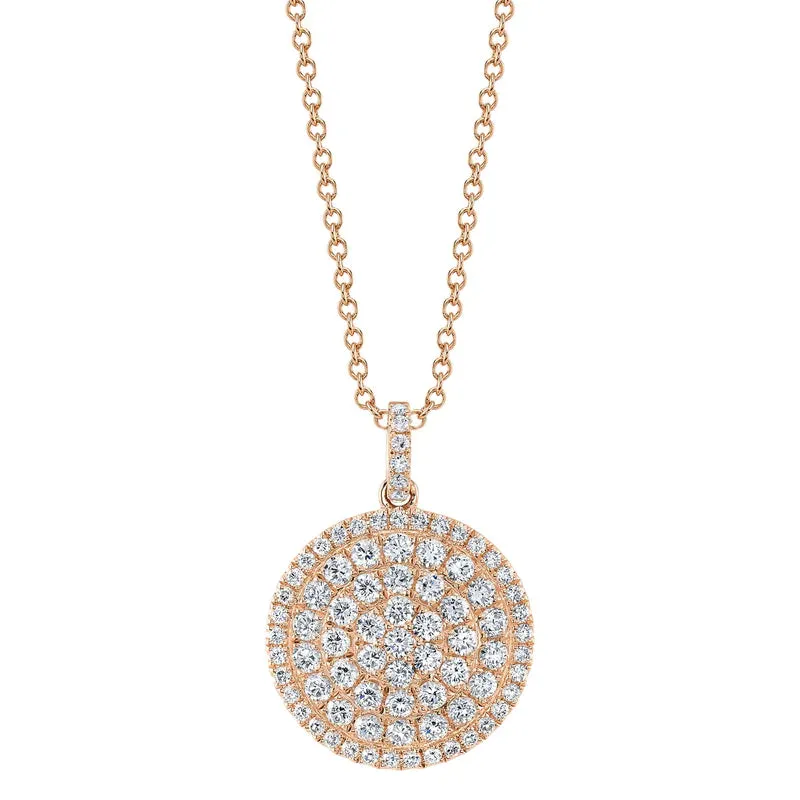 Diamond Circle Pendant Necklace