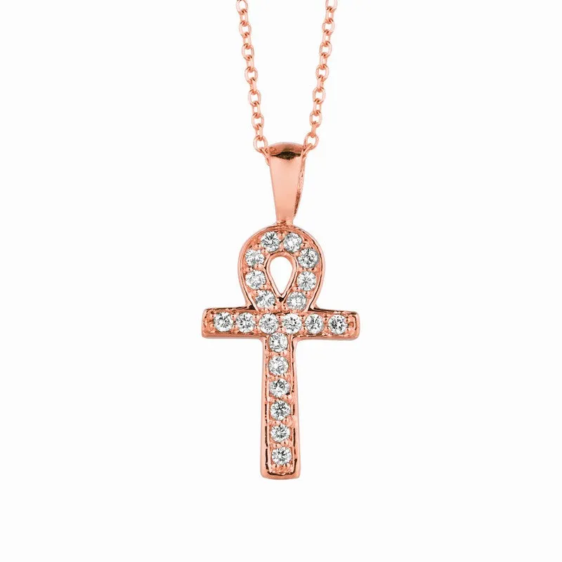 DIAMOND CROSS NECKLACE 14K GOLD (0.2 CTW) 3