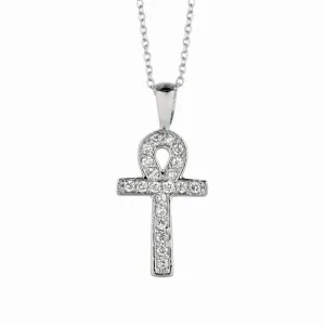 DIAMOND CROSS NECKLACE 14K GOLD (0.2 CTW) 3