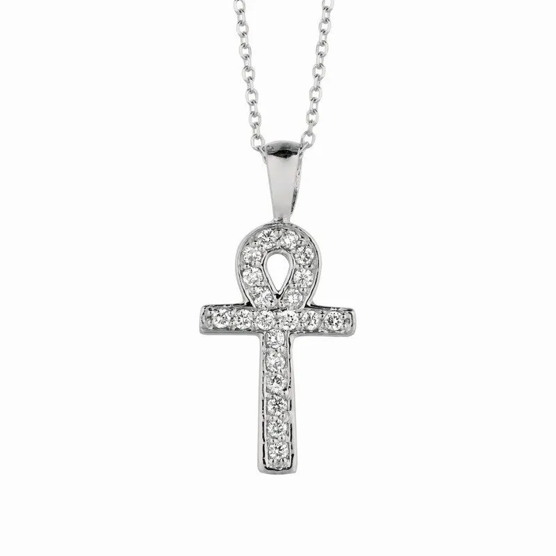 DIAMOND CROSS NECKLACE 14K GOLD (0.2 CTW) 3