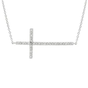 DIAMOND CROSS NECKLACE 14K GOLD (0.2 CTW) N5210WD