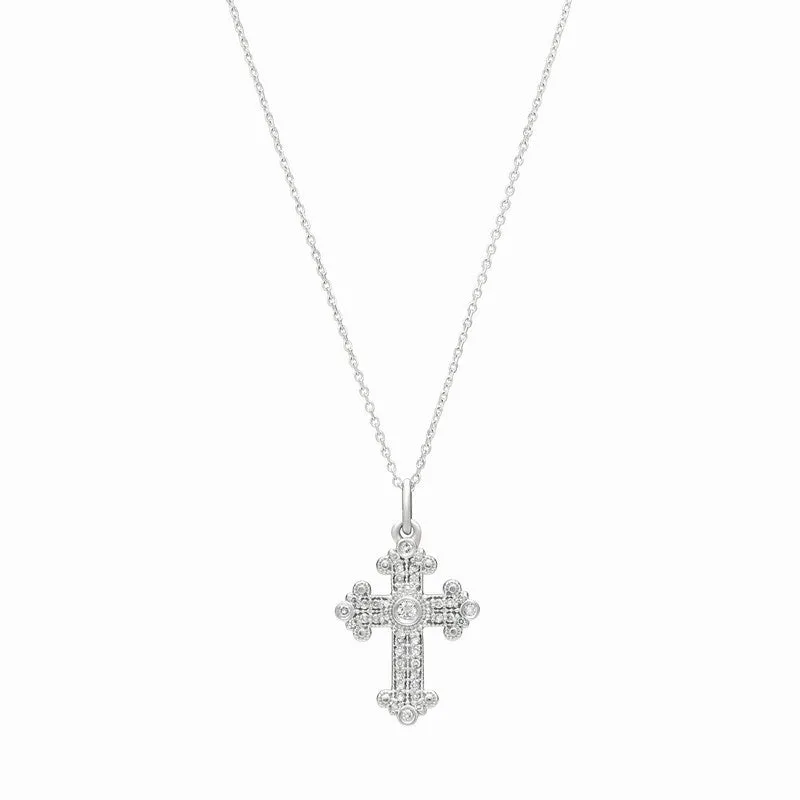 DIAMOND CROSS NECKLACE 14K GOLD (0.25 CTW) 4