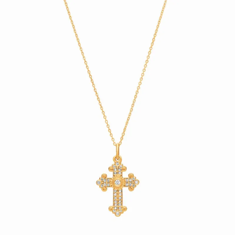 DIAMOND CROSS NECKLACE 14K GOLD (0.25 CTW) 4
