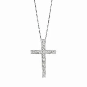 DIAMOND CROSS NECKLACE 14K GOLD (0.33 CTW) 1