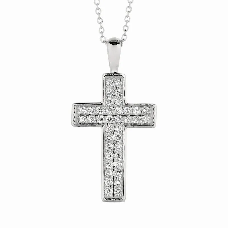 DIAMOND CROSS NECKLACE 14K GOLD (0.34 CTW) 2