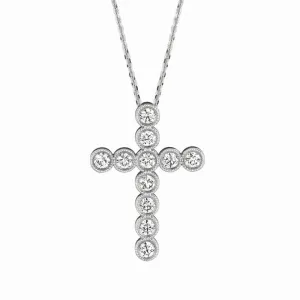 DIAMOND CROSS NECKLACE 14K GOLD (0.54 CTW) 1