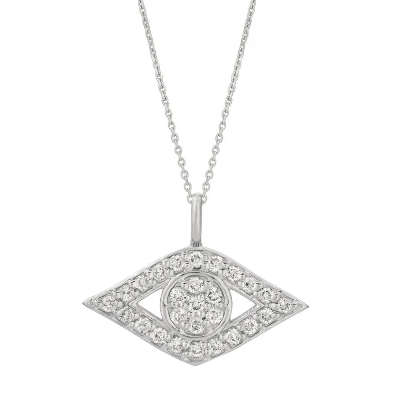 DIAMOND EYE NECKLACE 14K GOLD (0.5 CTW)