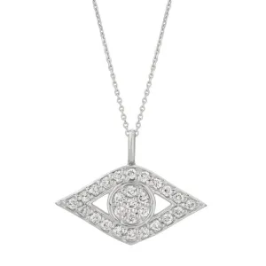 DIAMOND EYE NECKLACE 14K GOLD (0.5 CTW)