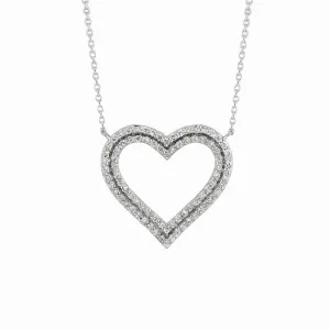 DIAMOND HEART NECKLACE 14K GOLD (0.75 CTW) 2