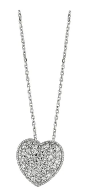 DIAMOND HEART NECKLACE 14K GOLD (0.75 CTW)