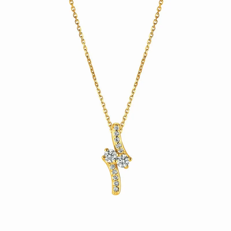 DIAMOND NECKLACE 14K GOLD (0.4 CTW) 3