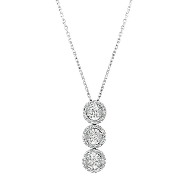 DIAMOND NECKLACE 14K GOLD (0.8 CTW)