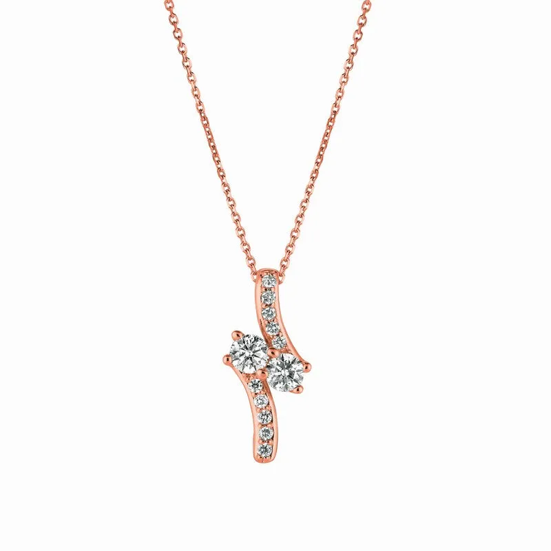 DIAMOND NECKLACE 14K GOLD (1.01 CTW) 3