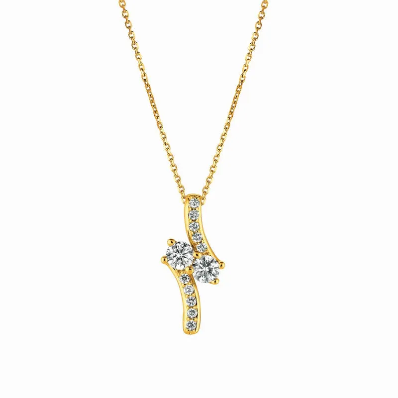DIAMOND NECKLACE 14K GOLD (1.01 CTW) 3