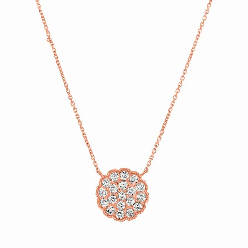 DIAMOND NECKLACE 14K GOLD (1.08 CTW)