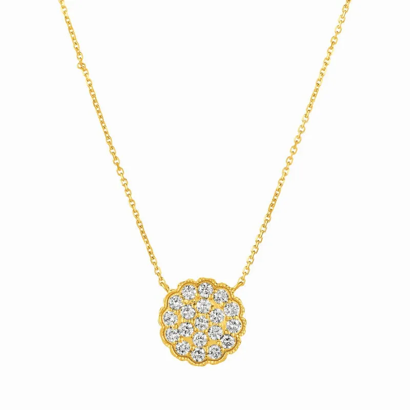 DIAMOND NECKLACE 14K GOLD (1.08 CTW)
