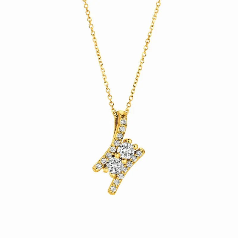 DIAMOND NECKLACE 14K GOLD (1.09 CTW) 2