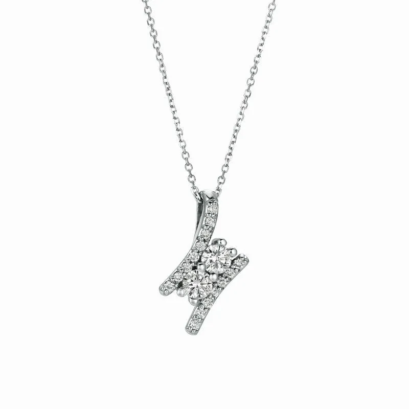 DIAMOND NECKLACE 14K GOLD (1.09 CTW) 2
