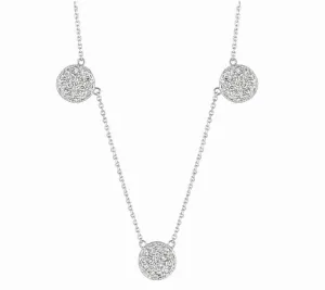 DIAMOND ROUND NECKLACE 14K GOLD (1.01 CTW)