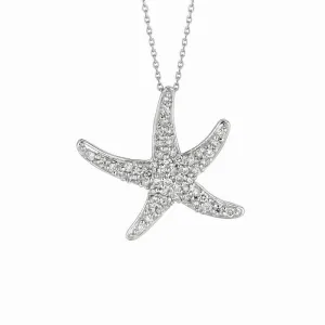 DIAMOND STARFISH NECKLACE 14K GOLD (0.53 CTW)