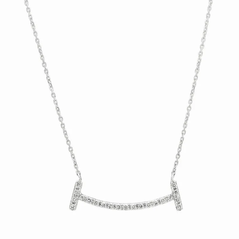 DIAMOND T NECKLACE 14K GOLD (0.25 CTW)