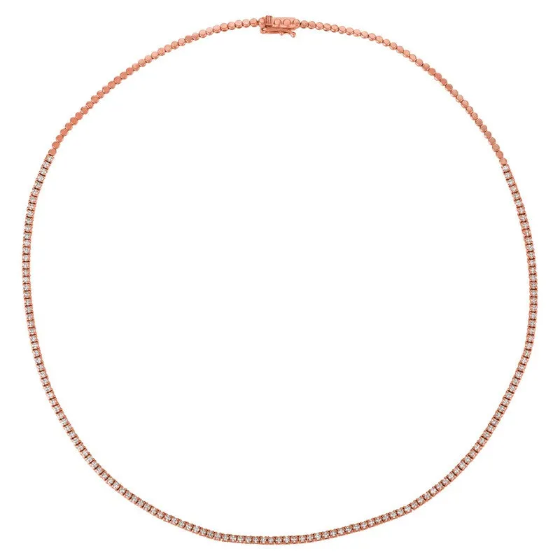 DIAMOND TENNIS NECKLACE 14K GOLD (2 CTW)