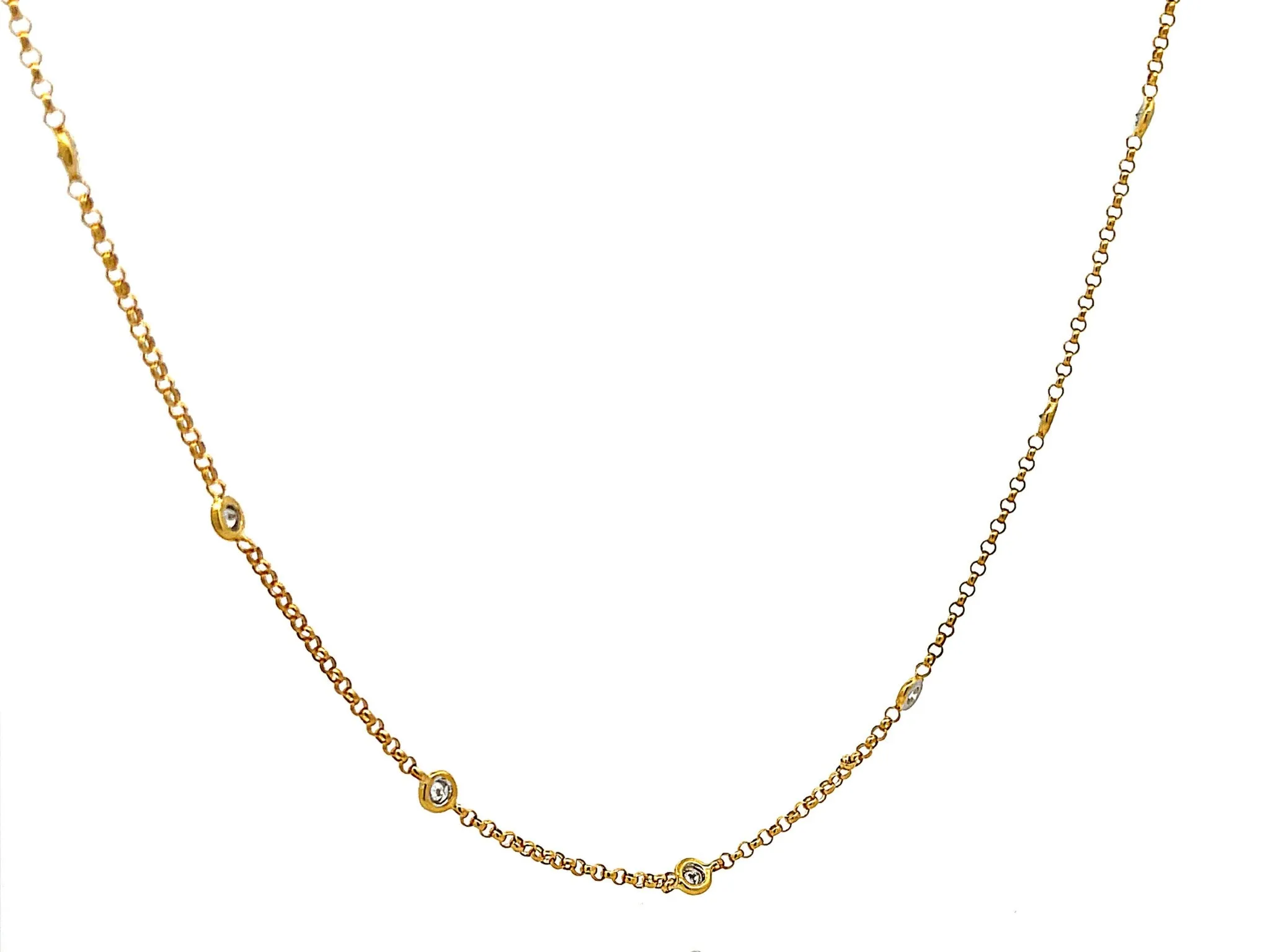 Diamonds by the Yard Necklace in 18k Yellow Gold
