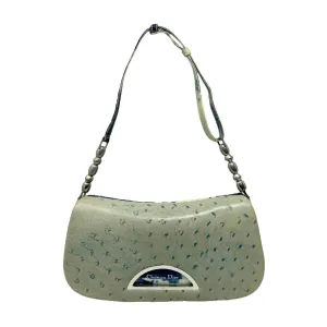 Dior Blue Tie Dye Ostrich Shoulder Bag