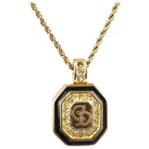 Dior gold metal necklaces