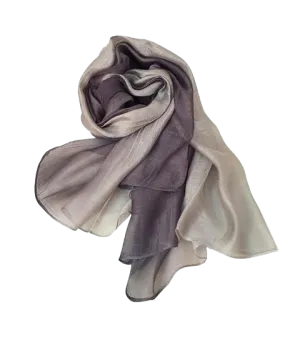 Dip-Dyed Pure Silk Scarf