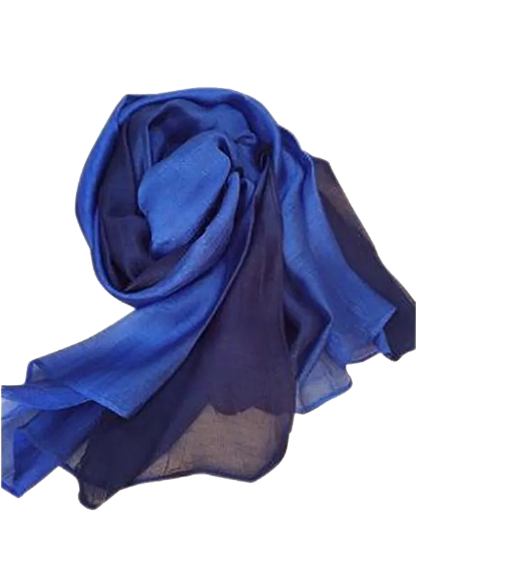 Dip-Dyed Pure Silk Scarf